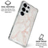 Rose Gold Marble Galaxy S25 Ultra Clear Case